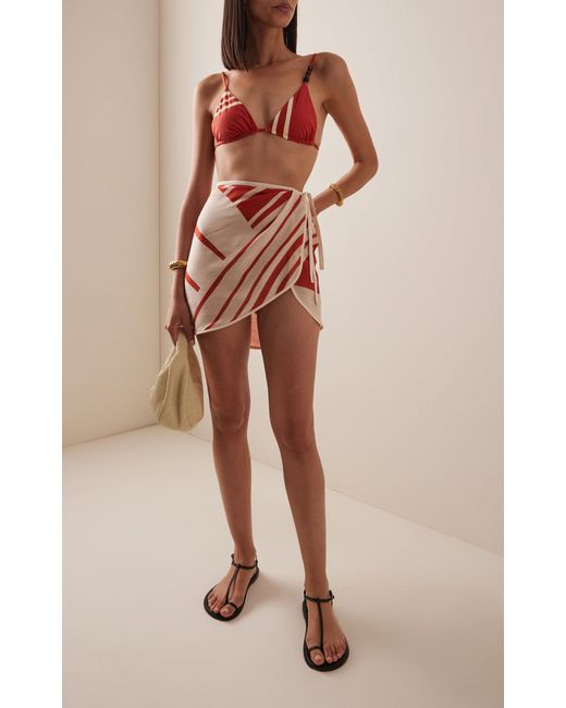Sir Pink Exclusive Riviera Silk-Wool Mini Sarong