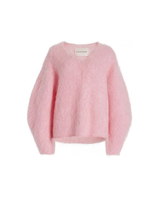 By Malene Birger Pink Hamie Mohair-blend Sweater