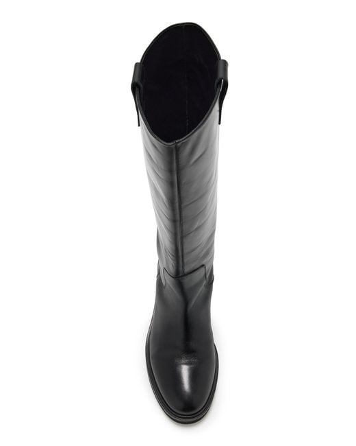 Aeyde Black Henry Leather Knee Boots