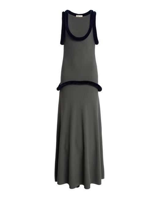 DIOTIMA Black Basseterre Sculpted Maxi Dress