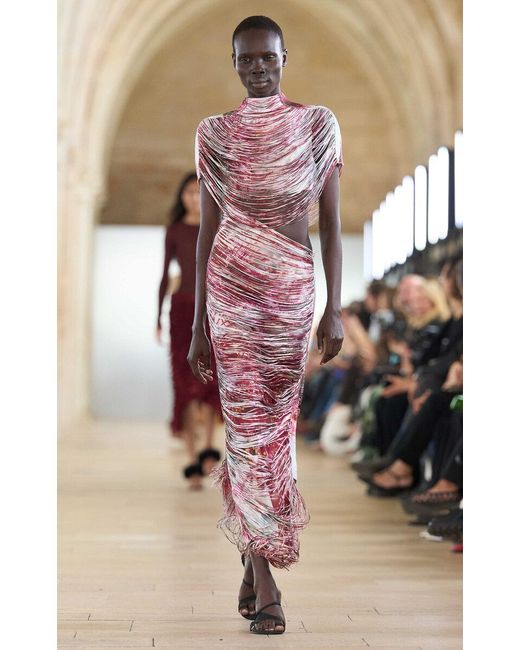 Aje. Multicolor Tasmin Fringe Midi Dress