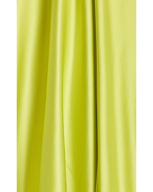 Roksanda Green Alma Silk-satin Midi Dress