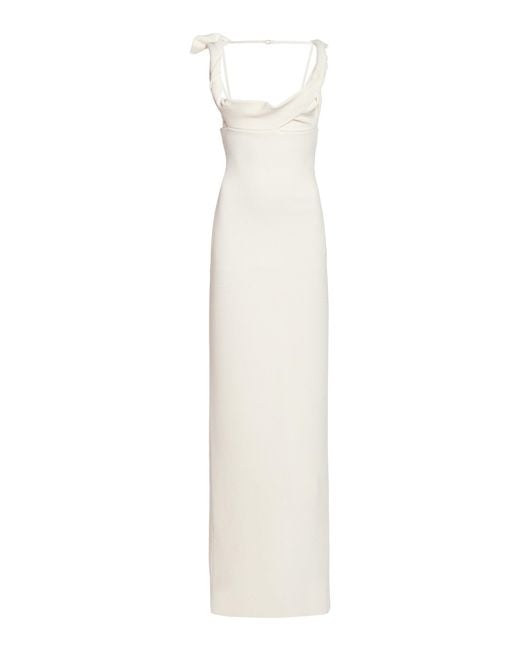 Jacquemus Alca Knit Maxi Dress in White Lyst UK