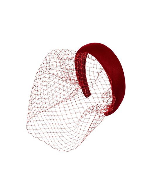 Jennifer Behr Red Kate Velvet Headband