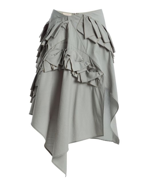 DIOTIMA Gray Origamia Wool Mini Skirt