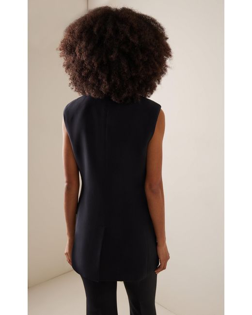 Gabriela Hearst Black Mayte Silk-wool Vest
