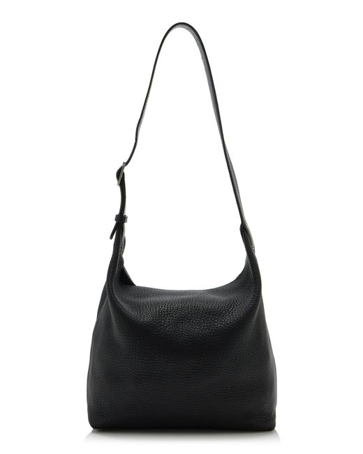 The Row Black Isa Leather Shoulder Bag