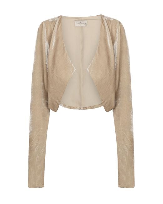 Cortana Natural Iris Velvet Jacket