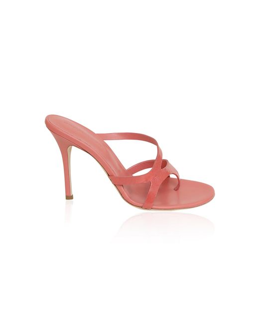 Christopher Esber Pink Calathea Patent Heel