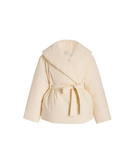 Loulou de Saison Natural Cleon Wrapped Nylon Puffer Jacket