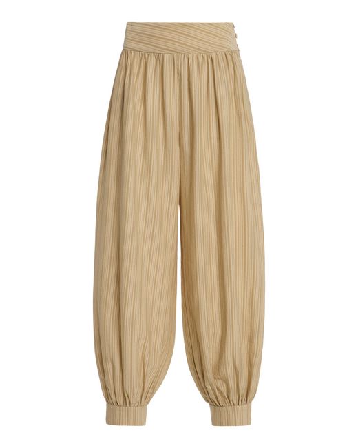 By Malene Birger Natural Striped Margot Pants