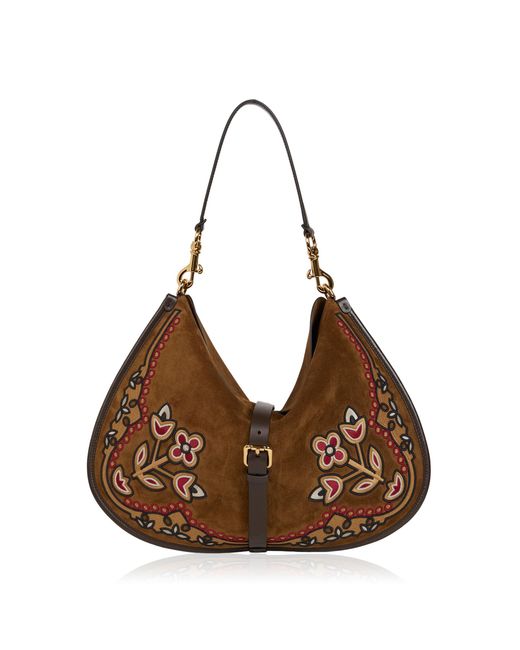 Etro Brown Extra Large Embroiedered Crossbody