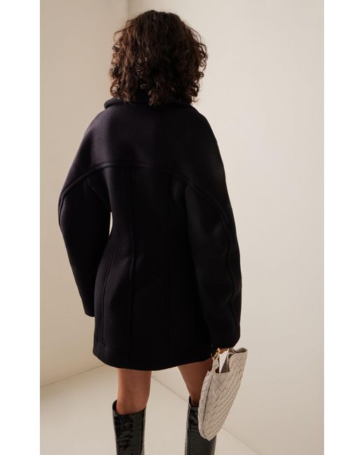 Bottega Veneta Black Stretch-wool Felt Short Coat