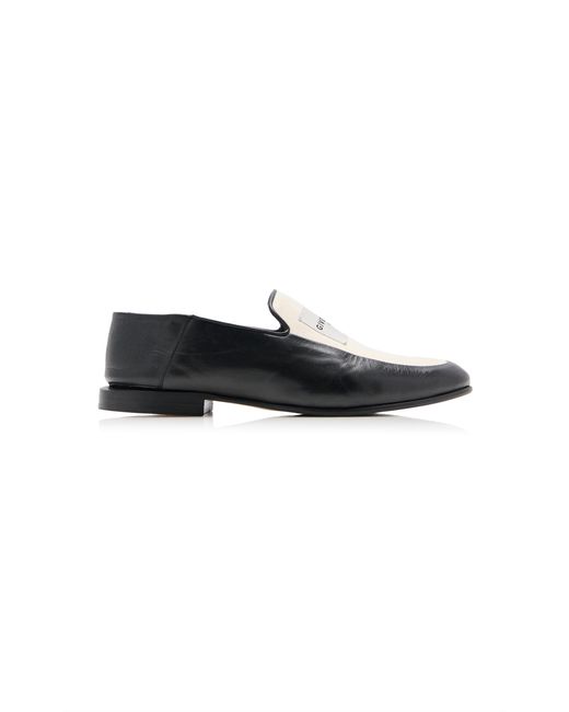 Givenchy Black Collapsable Canvas Loafers