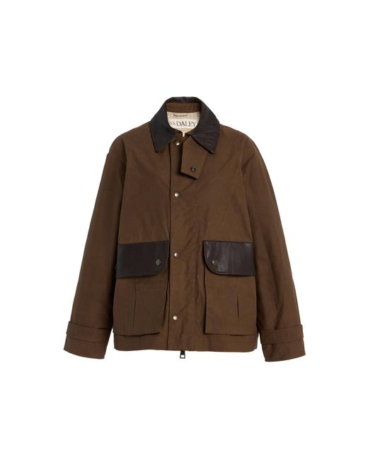 S.S.Daley Brown Theodore Waxed-cotton Blouson Jacket
