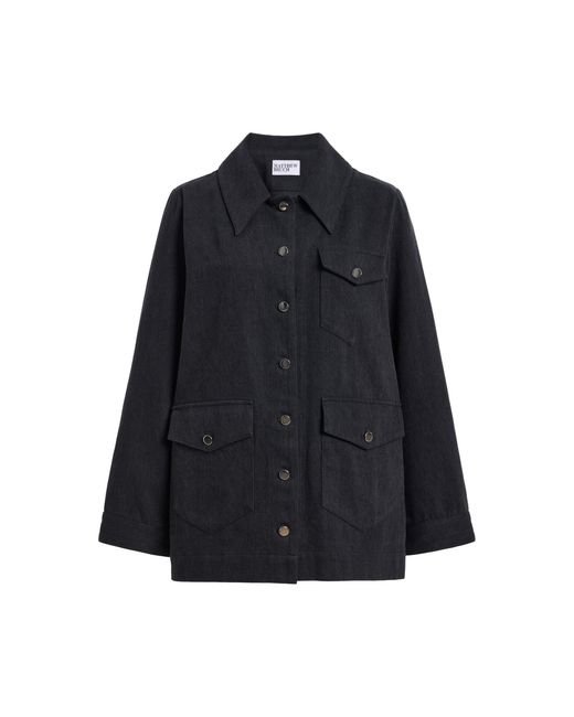 Matthew Bruch Black Denim Chore Jacket