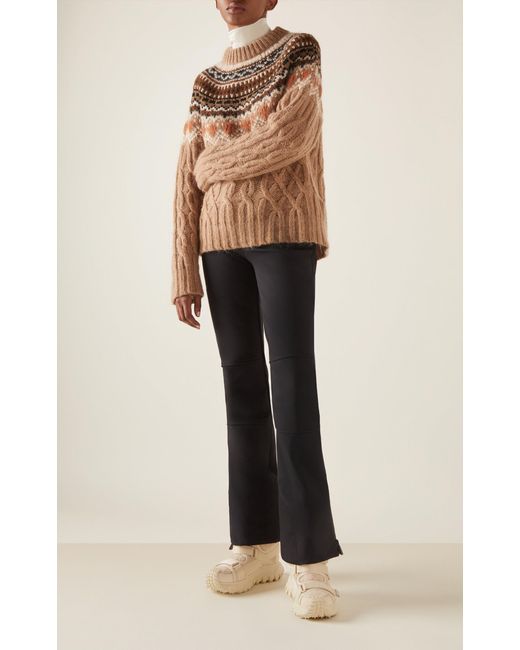 Moncler Brown Grenoble Cable-Knit Sweater