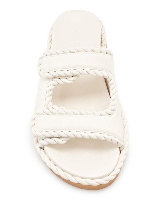 Bottega Veneta White Jack Leather Sandals