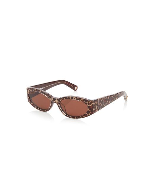 Jacquemus Multicolor Oval-frame Acetate Sunglasses