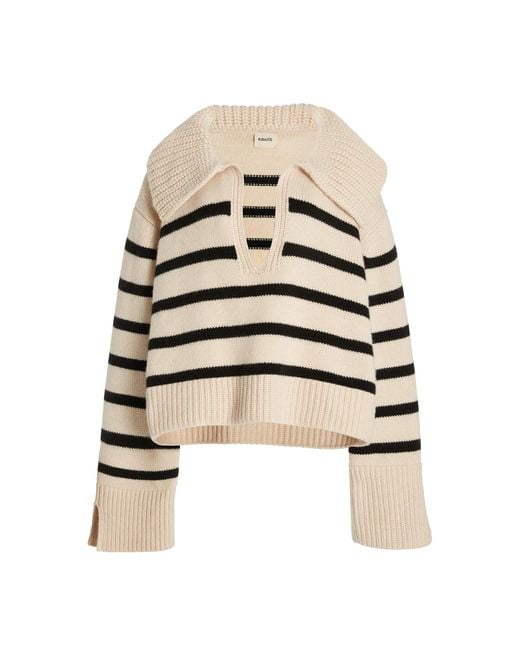 Khaite Multicolor Evi Striped Cashmere Sweater
