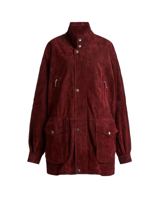 Christopher Esber Red Hunt Leather Jacket