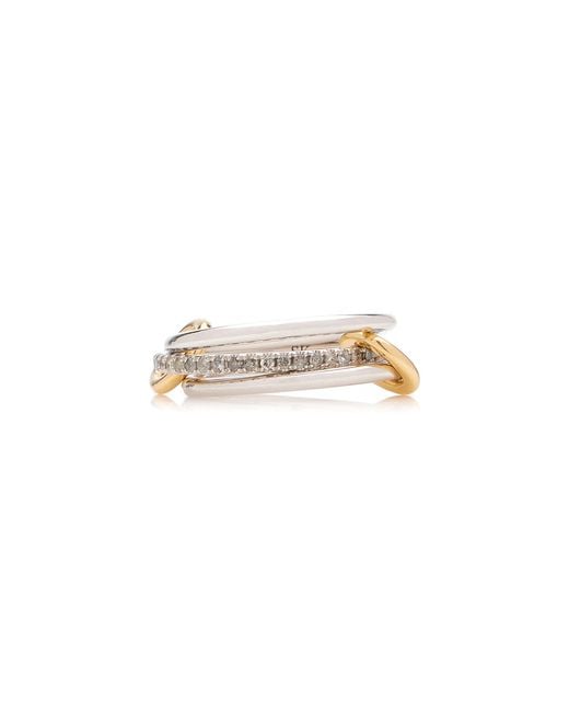 Spinelli Kilcollin Metallic Sonny 18K; Sterling Diamond Ring