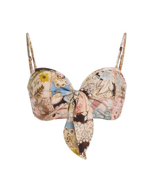 Zimmermann Multicolor Daylight Tie Bikini Top