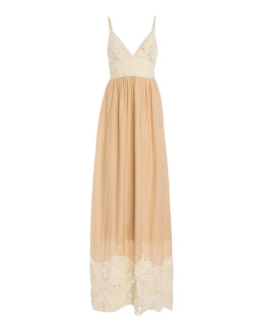 All That Remains Natural Exclusive Edith Cotton-Silk Maxi Dress