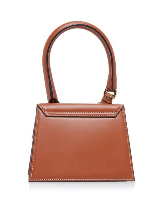 Jacquemus Brown Le Chiquito Moyen Buckled Leather Bag