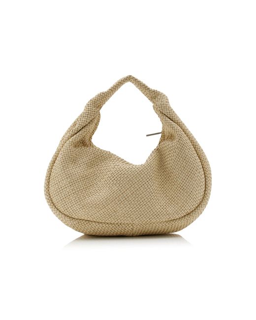 St. Agni Metallic Bon Bon Woven Leather Bag