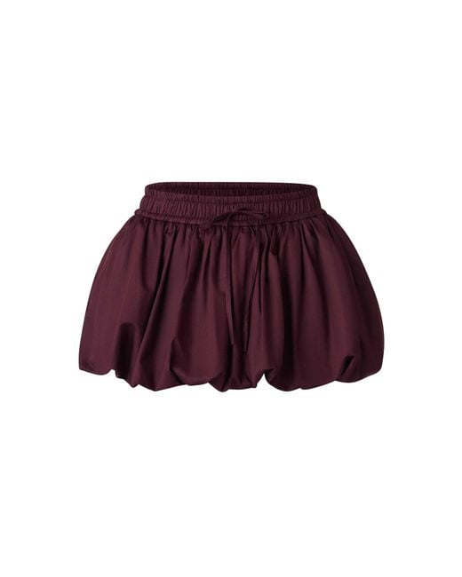 Monse Red Mini Cotton Bubble Skort