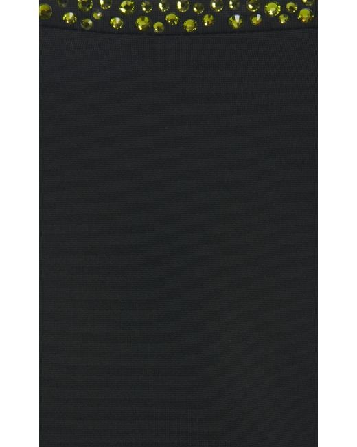 16Arlington Black Bria Crystal-embellished Mini Dress
