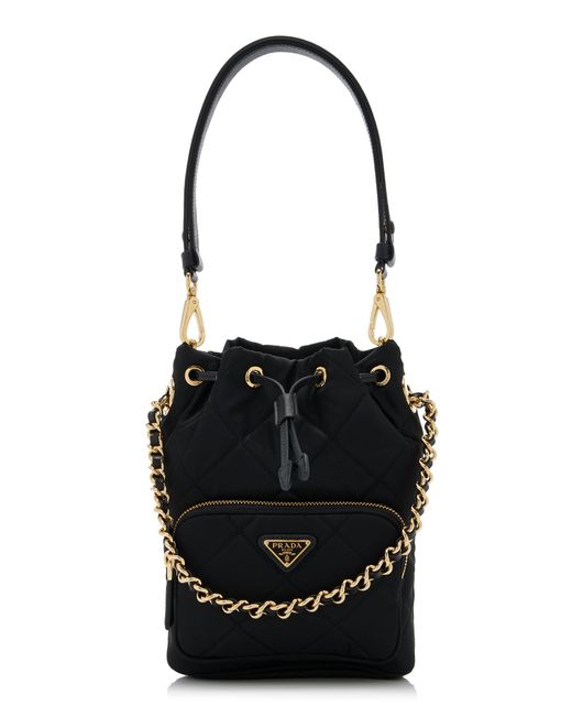 Prada Black Re-edition 1995 Chaîne Re-nylon Shoulder Bag