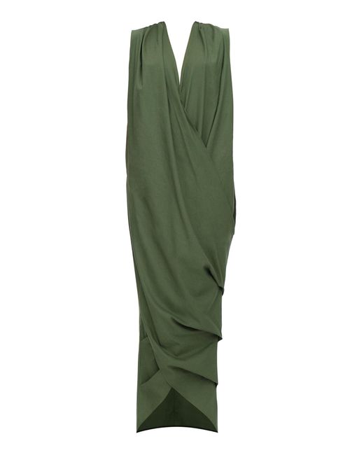 ANDREA IYAMAH Green Sayo Kaftan Dress
