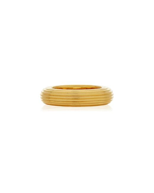 LIE STUDIO Yellow The Amelia 18K-Plated Ring
