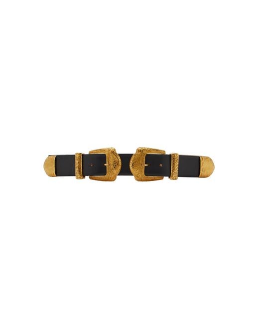 DEHANCHE Black The Midas Leather Belt