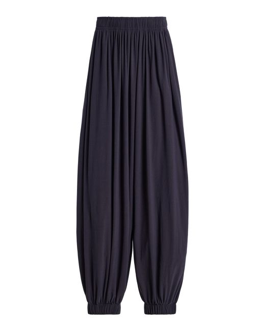 Birrot Blue Lay1 Gathered Long Trousers