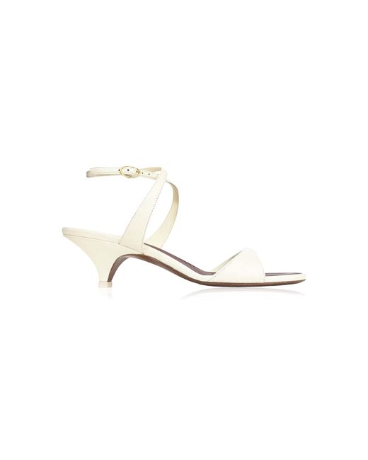 Neous White Pherg Leather Sandals