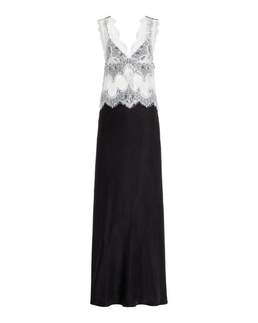 Third Form Exclusive Visions Lace-trimmed Satin Maxi Dress in Black | Lyst Third Form Exclusive Visions Lace-trimmed Satin Maxi Dress in Black | Lyst