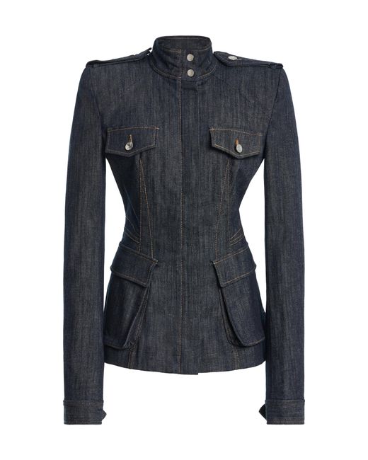 LAQUAN SMITH Black Padded Safari Jacket