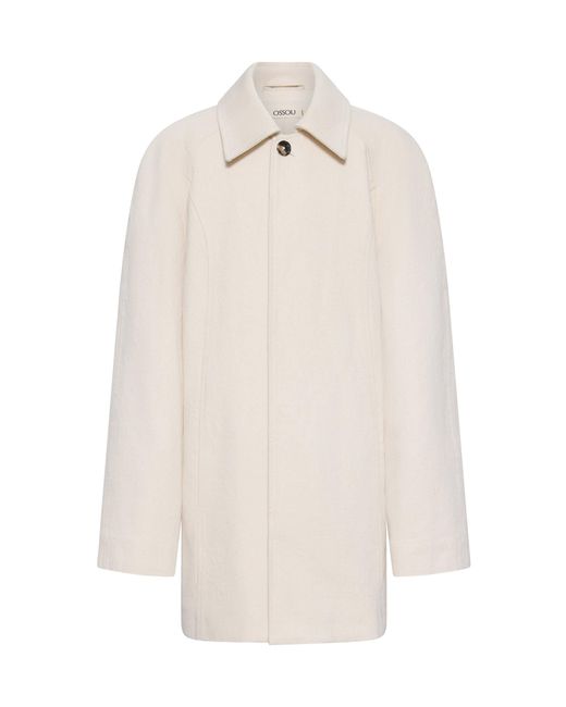 OSSOU White Ely Cotton Coat