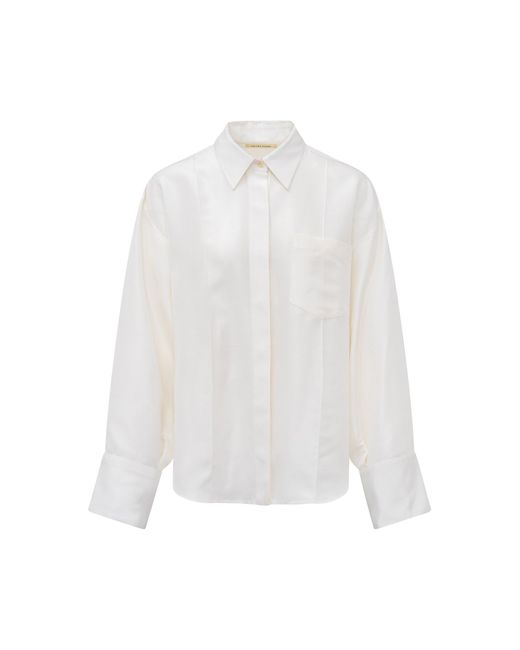 Heirlome White Francis Silk Top