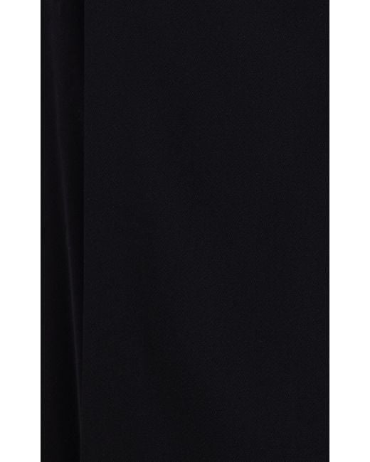The Row Black Kavi Wrapped Wool Column Midi Skirt