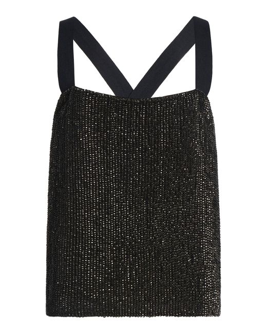 Kallmeyer Black Kit Crossback Prism Sequined Top