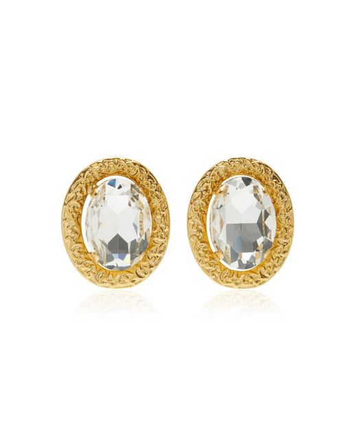 Jennifer Behr Metallic Dama Gold-plated Crystal Earrings