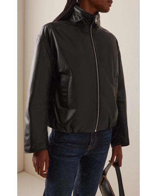 Arma Black Gary Leather Jacket