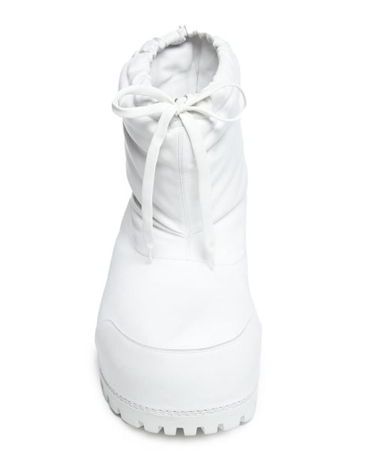 Balenciaga White Alaska Nylon Ski Boots