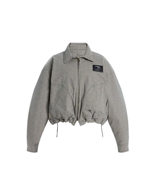 HOMMEGIRLS Gray Cotton Down Coat