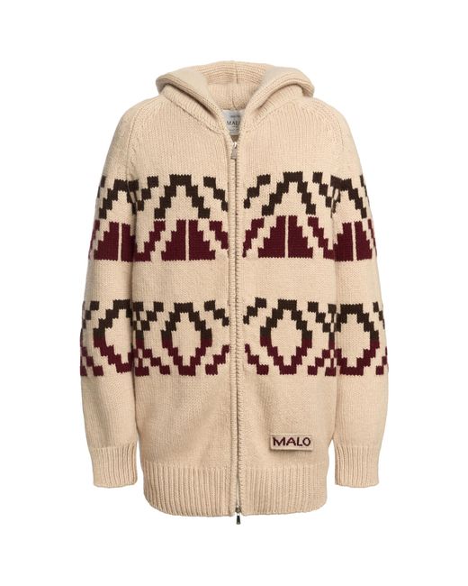 Malo Natural Origins Cashmere Zip Bomber Jacket