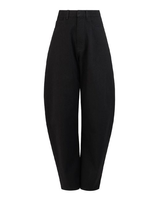 Alaïa Black Round Denim Pants